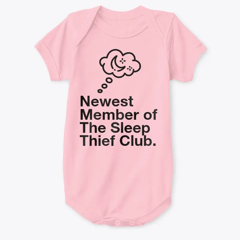 Sleep Thief Club Baby Onesie